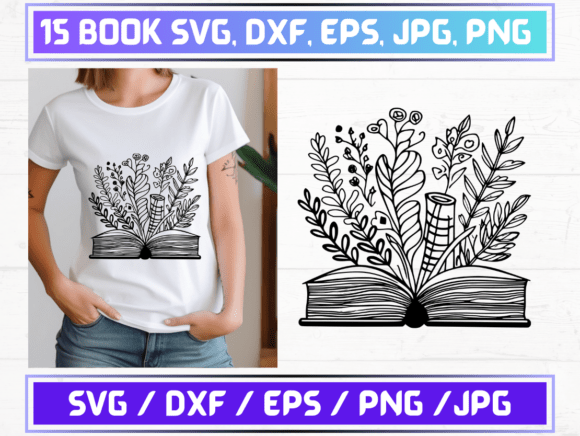 15 Book SVG Files and More