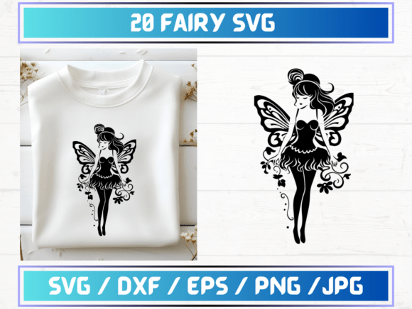 20 Fairy SVG Files: A Versatile Digital Asset for Creative Projects