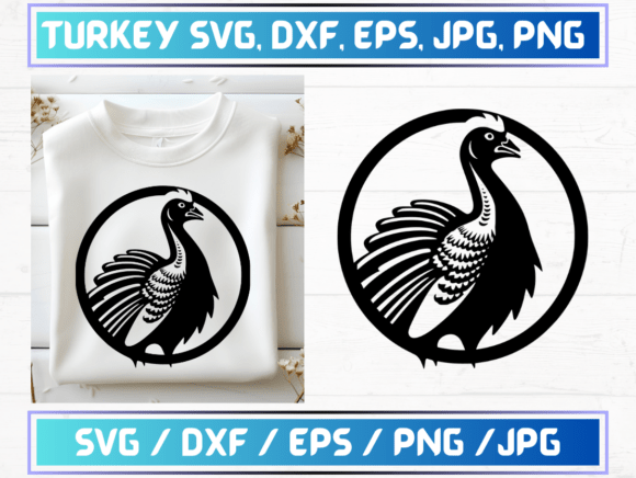 20 Turkey SVG, DXF, EPS, JPG, PNG Files