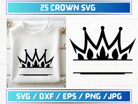 25 Crown SVG Files for Creative Projects