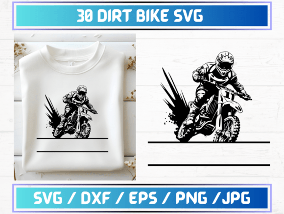 30 Dirt Bike SVG Files: A Versatile Digital Asset for Designers and Creators