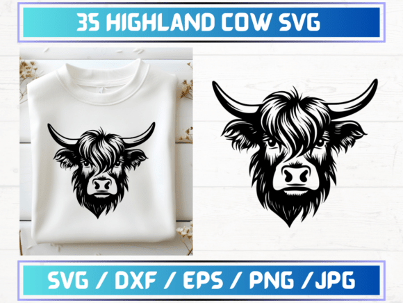 35 Highland Cow SVG: A Digital Asset for Creative Projects