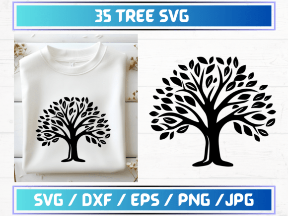 35 Tree SVG Files: A Versatile Digital Asset for Designers and Creators