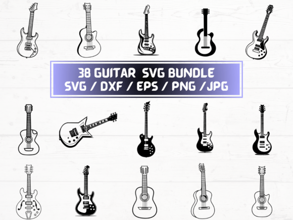 38 Guitar SVG Files: A Digital Asset for Creators and Designers