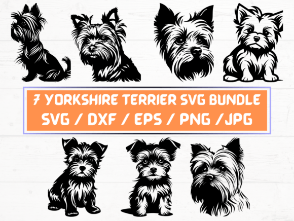 7 Yorkshire Terrier SVG Files: A Versatile Digital Asset for Designers and Creators