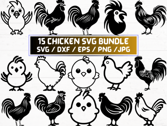 Chicken SVG Bundle: A Versatile Digital Asset for Designers and Creators