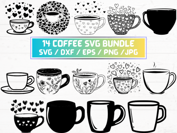 Coffee Silhouette SVG: A Digital Asset for Design and Creativity