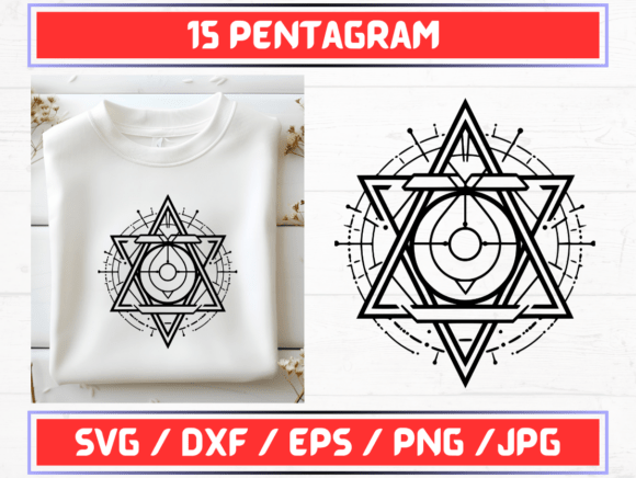 Pentagram SVG. DXF. EPS. JPG. PNG