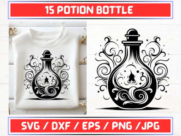 Potion Bottle SVG, DXF, EPS, JPG, and PNG Files: A Comprehensive Guide for Designers and Creators