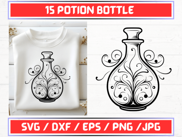Potion Bottle SVG File: A Versatile Digital Asset for Modern Creatives