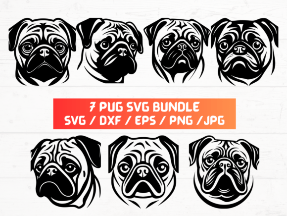 Pug SVG for Creative Projects