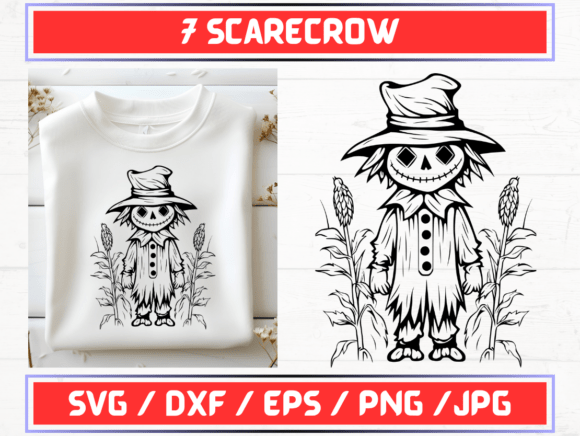 Scarecrow SVG. DXF. EPS. JPG. PNG: A Versatile Digital Asset for Creative and Professional Workflows