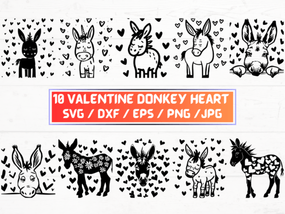 Valentine Donkey Heart SVG: A Versatile Digital Asset for Creative and Business Workflows