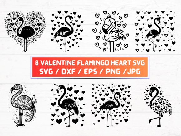Valentine Flamingo Heart SVG: A Versatile Digital Asset for Creative Projects