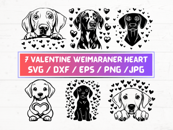 Valentines Weimaraner Heart SVG: A Versatile Digital Asset for Creative Projects