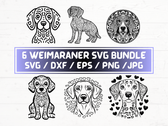 Weimaraner SVG, DXF, EPS, JPG, PNG: A Digital Asset for Modern Creativity