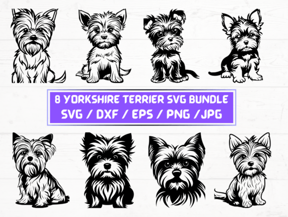 Yorkshire Terrier SVG File: A Versatile Digital Asset for Designers and Creators