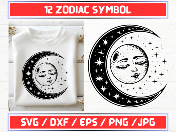 Zodiac Symbol SVG File for Creative Use